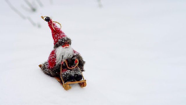 Santa Claus on the sled