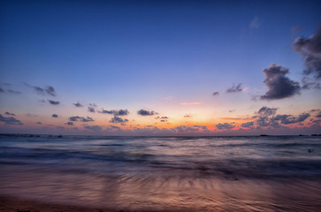 Fototapeta na wymiar Ocean in the evening after sunset