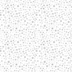 Seamless vector background with random elements. Abstract light gray ornament. Dotted abstract pattern