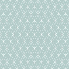 Seamless vector ornament. Modern background. Geometric modern blue and white wavy pattern