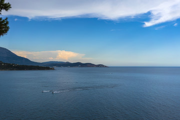 Beautiful scenery on the coast in Montenegro