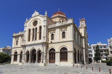 Fototapeta na wymiar Church of St. Catherine of Sinai - Orthodox Church in Heraklion, Crete, Greece