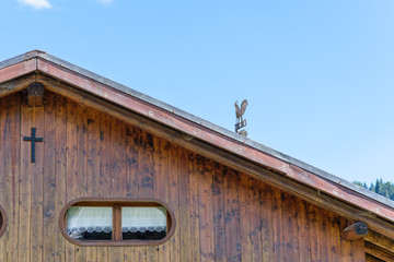 Details of life in the Awesome mountain village. Sauris. Italy