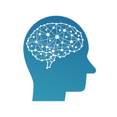 AI (artificial intelligence) icon.