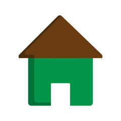 house icon over white background vector illustration