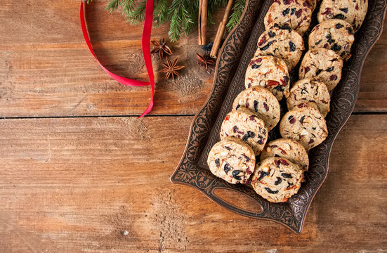 Christmas fruitcake cookies 