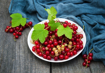 Plate with red currant