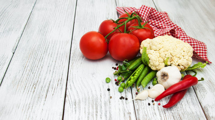 Fresh summer vegetables