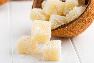 Coconut turkish delight - rahat lokum