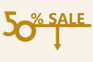 50 % sale offer poster template design