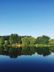 Fototapeta premium Beautiful Lake. Kecskéd, Hungary