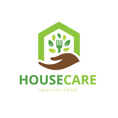 Home care logo template.