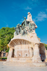 Obraz premium Plaza Tetuan in Barcelona, Spain