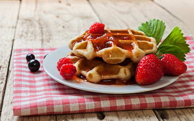 Fresh baked with honey berries