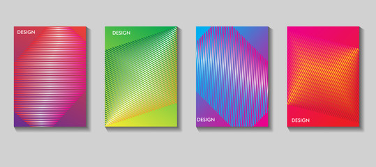 Colorful Cover Vector Design. Set of 80 Posters. Geometric Background. Vector templates for placards, banners, flyers, presentations and reports. Print