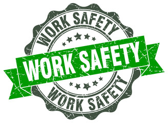 work safety stamp. sign. seal