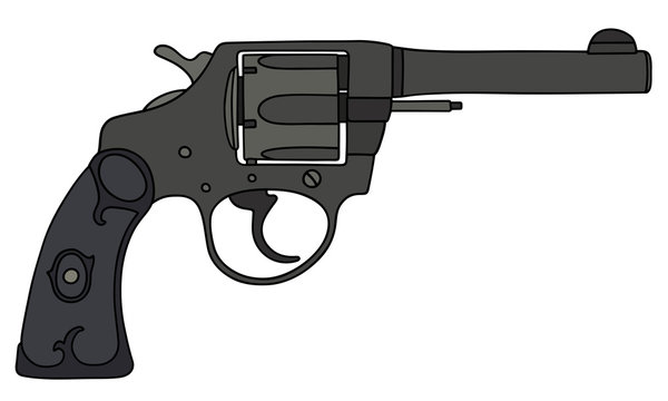 Classic black revolver