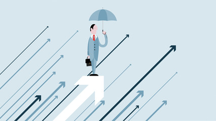 uomo d'affari, sicurezza, assicurazione