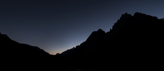 Mountains silhoutte