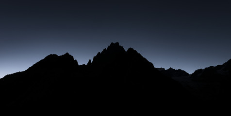 Mountains silhoutte