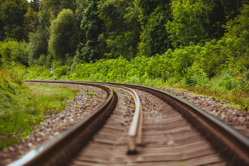 Fototapeta premium train rails