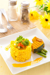 Pumpkin risotto