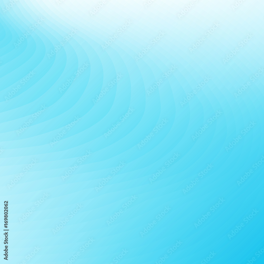 Poster blue gradient curve lines pattern. repeat stripes texture background, vector