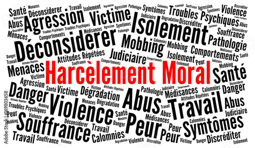 "Harcèlement moral nuage de mots " photo libre de droits sur la banque d'images Fotolia.com ...