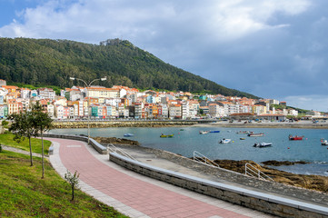 Fototapeta na wymiar Seaside fishing village of La Guarda in Galicia, Spain