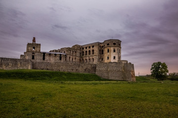 Ruins of baroque castle Krzyztopor in Ujazd, Poland