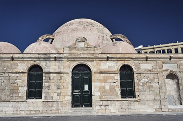 Dome of the mosque on the island of Crete, Greece .