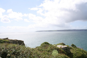 Fototapeta na wymiar Cliffs near Penzance 
