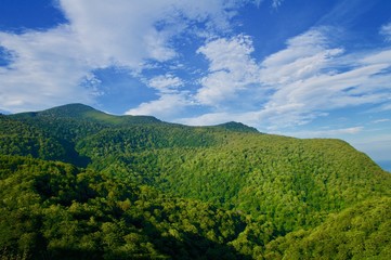 Fototapeta na wymiar 福島県 吾妻山 浄土平から望む自然風景
