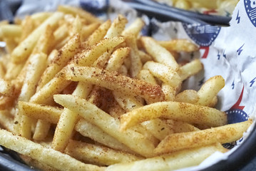 London, United Kingdom - August 24, 2017 : French fries