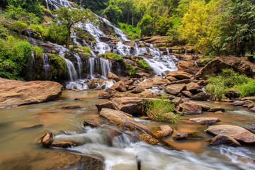 Mae Ya waterfall is a beautiful waterfall in Chiang Mai Thailand.
