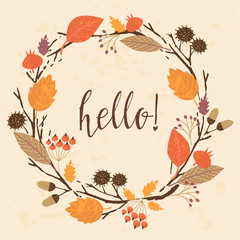 Autumn templates. Vector design for card, poster, flyer, web and other users.