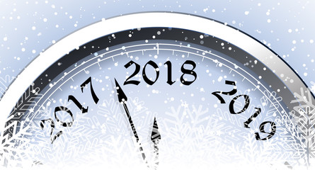 Fototapeta na wymiar New Year's Eve 2018
