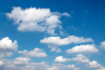 The vast blue sky and clouds sky