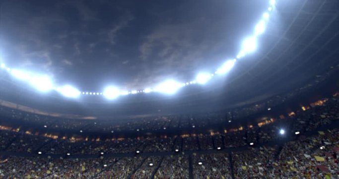 Sport stadium with full of spectators