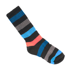 colorful socks isolated on a white background