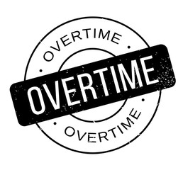 Overtime rubber stamp. Grunge design with dust scratches. Effects can be easily removed for a clean, crisp look. Color is easily changed.