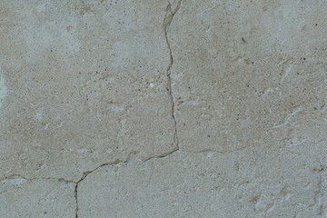 Old concrete cracked wall