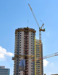 construction work for a new tall building