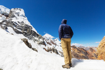 Naklejka premium Hike in Peru