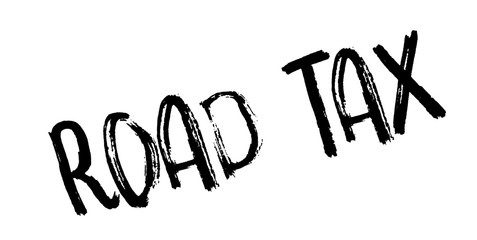 Road Tax rubber stamp. Grunge design with dust scratches. Effects can be easily removed for a clean, crisp look. Color is easily changed.