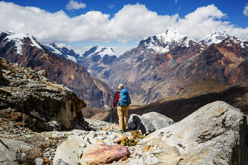 Naklejka premium Hike in Peru