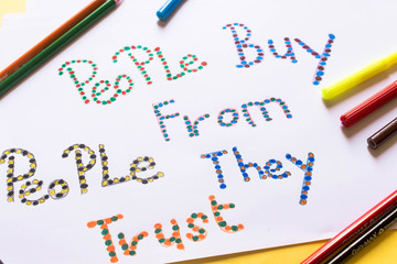 people buy from people they trust