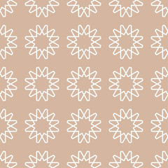 Geometric pattern for wallpapers. Beige seamless background