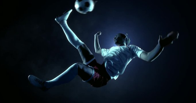 soccer player in dramatic play