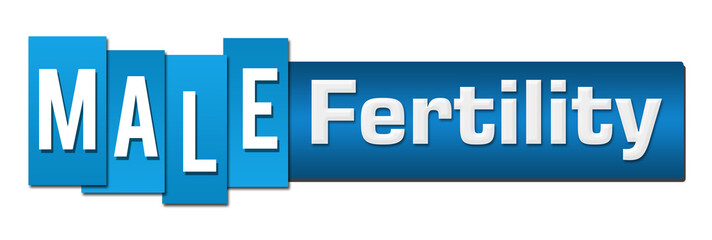 Male Fertility Blue Stripes Bar Horizontal 
